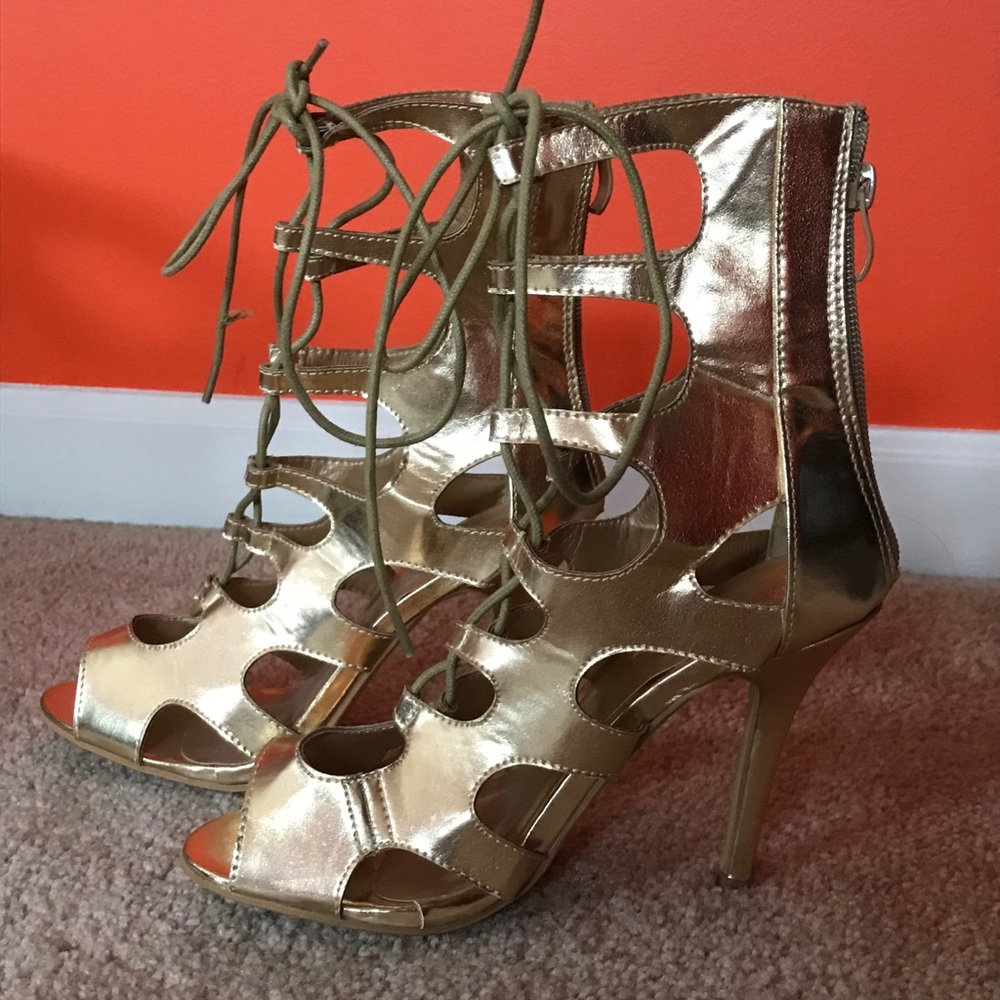 Gold heels